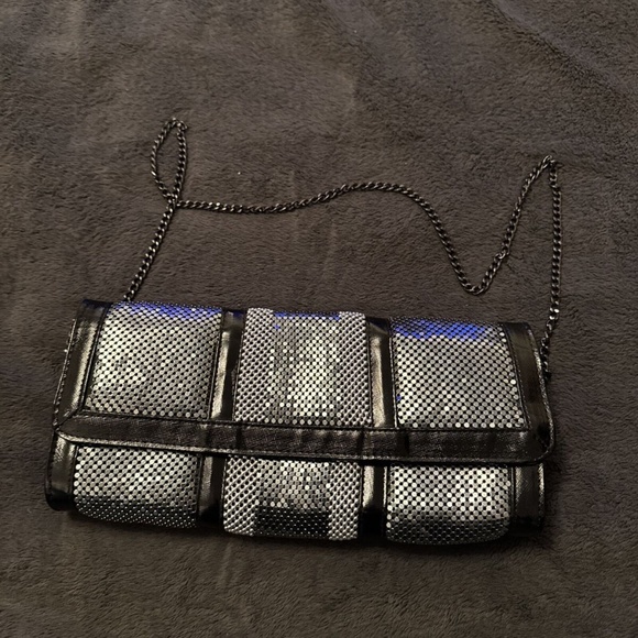 BCBG Black sequin clutch purse - Picture 3 of 4